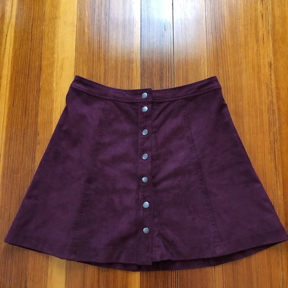 A&F button down skirt